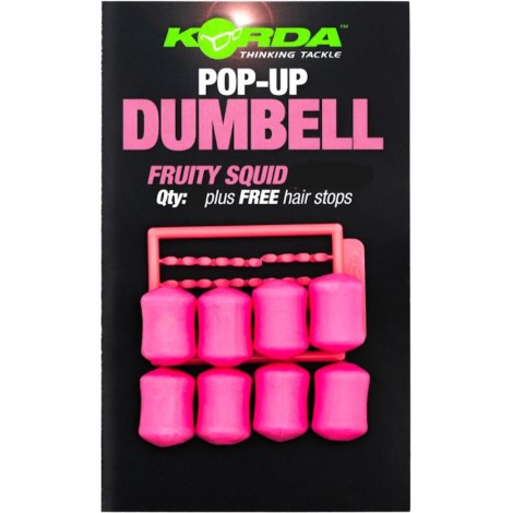 KORDA - Imitácia nástrah Pop-up Dumbell Fruity Squid Ružová 12 mm 8 ks
