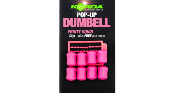 KORDA - Imitácia nástrah Pop-up Dumbell Fruity Squid Ružová 16 mm 5 ks