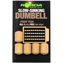 KORDA - Imitácia nástrah Slow Sinking Dumbell Fishy Fish Béžová 8 mm 10 ks
