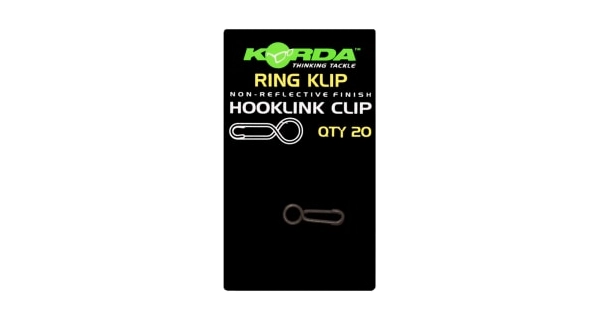 KORDA - Klip na náväzce Ring Klip 20 ks