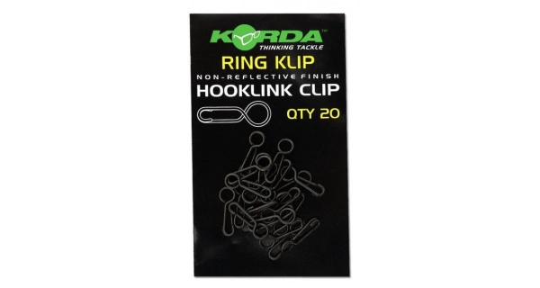 KORDA - Klip na náväzce Ring Klip 20 ks