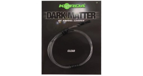 KORDA - Koncová montáž Dark Matter Leader QC Swivel 40 lb 50 cm Clear