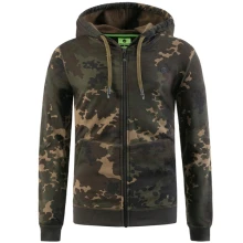 KORDA - Mikina Zip Hoodie Dark Kamo veľ. 2XL