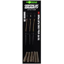 KORDA - Montáž Centre Of Gravity Boom QC Flat Pear 4/5 oz 3 ks