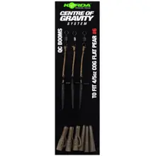 KORDA - Montáž Centre Of Gravity Boom QC Flat Pear 4/5 oz 3 ks