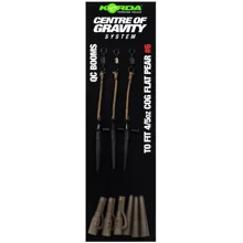 KORDA - Montáž Centre Of Gravity Boom QC Flat Pear 6/8 oz 3 ks