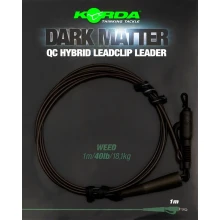 KORDA - Montáž Dark Matter Leader QC Hybrid Clip Zelená 100 cm 18,1 kg
