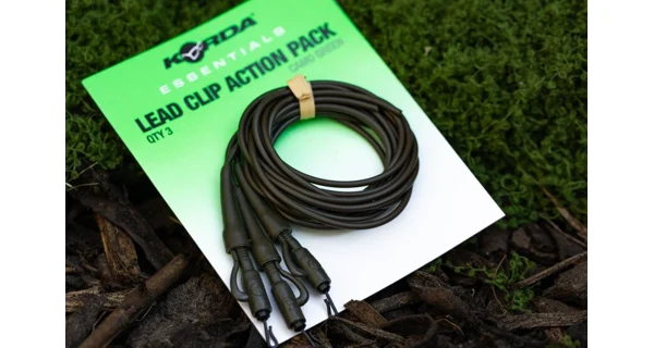 KORDA - Montáž Essentials Lead Clip Action Pack Tubing 3 ks