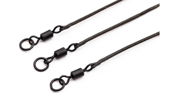 KORDA - Nadväzca Kable Leadcore Leader Ring Swivel 50 cm Gravel