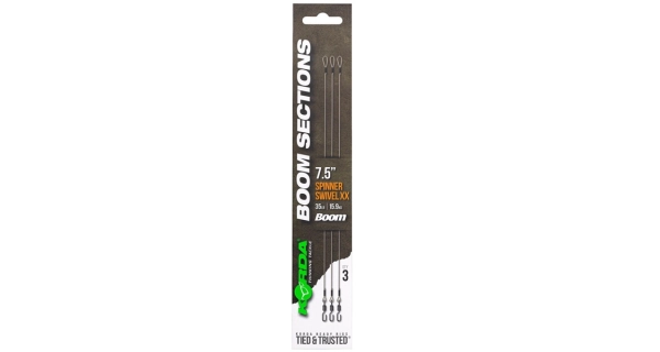 KORDA - Náväzce Booms Spinner Swivel XX 35 lb 3 ks 7,5''