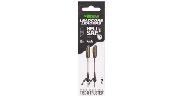 KORDA - Náväzec Kable Leadcore Leader Heli Safe 50 cm Gravel