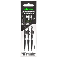 KORDA - Náväzec Kable Leadcore Leader Hybrid Lead Clip 50 cm Weed