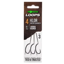 KORDA - Náväzec Loop Rigs Klor veľ. 4, 30 lb 3 ks