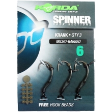 KORDA - Náväzec Spinner Hook Section Krank veľ. 6 3 ks