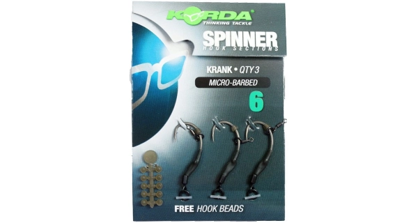 KORDA - Náväzec Spinner Hook Section Krank veľ. 6 3 ks