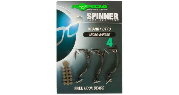 KORDA - Náväzec Spinner Hook Sections Krank veľ. 4 3 ks