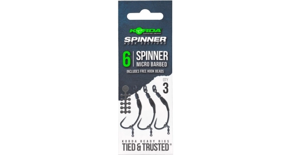 KORDA - Náväzec Spinner Hook Sections veľ. 6