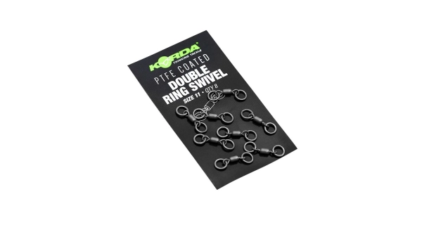KORDA - Obratlík Double Ring Swivel veľ. 11 8 ks