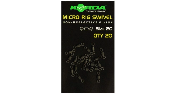 KORDA - Obratlík Micro rig swivel 20 ks
