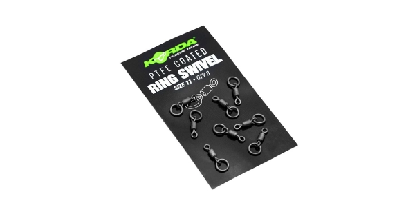 KORDA - Obratlík PTFE Ring Swivel veľ. 11 8 ks