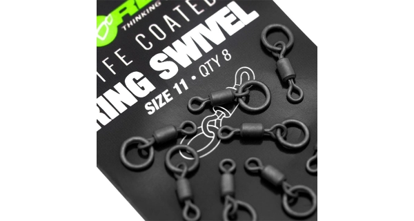 KORDA - Obratlík PTFE Ring Swivel veľ. 11 8 ks