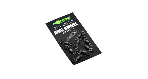 KORDA - Obratlík PTFE Ring Swivel veľ. 8, 8 ks