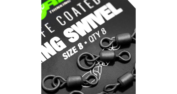 KORDA - Obratlík PTFE Ring Swivel veľ. 8, 8 ks