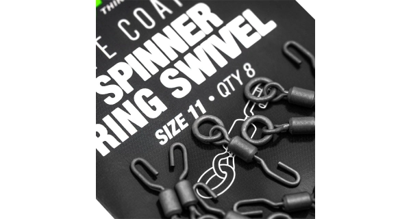 KORDA - Obratlík PTFE Spinner Ring Swivels veľ. 11 8 ks