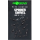 KORDA - Obratlík PTFE Spinner Swivel veľ. 11 8 ks