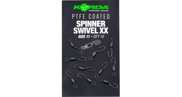 KORDA - Obratlík PTFE Spinner Swivel XX veľ. 11 10 ks
