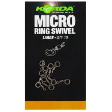 KORDA - Obratlík s krúžkom Micro Ring Swivel 10 ks veľ. Large
