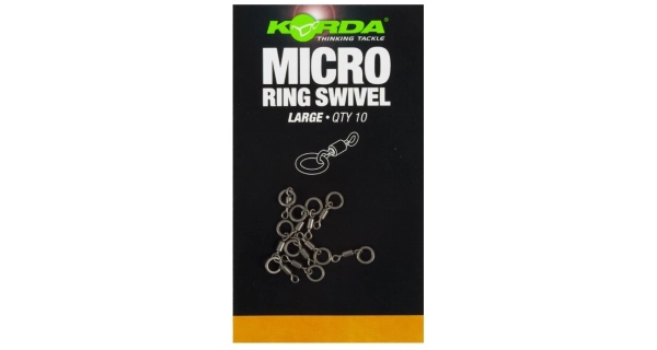 KORDA - Obratlík s krúžkom Micro Ring Swivel 10 ks veľ. Large