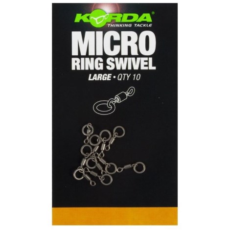 KORDA - Obratlík s krúžkom Micro Ring Swivel 10 ks veľ. Large