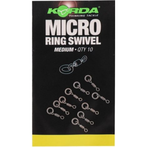 KORDA - Obratlík s krúžkom Micro Ring Swivel 10 ks veľ. Medium