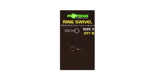 KORDA - Obratlík s krúžkom Ring Swivel veľ. 8 8 ks
