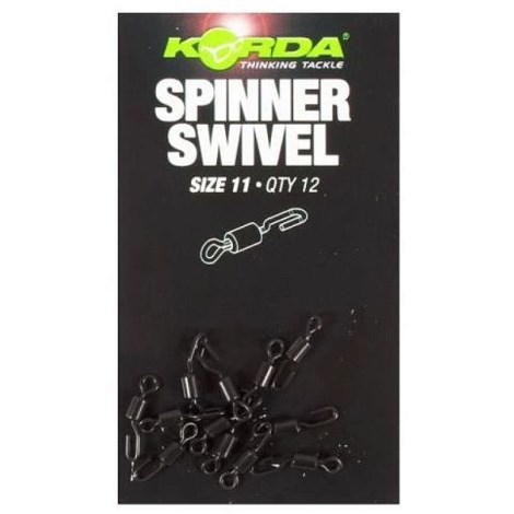 KORDA - Obratlík Spinner Swivel veľ. 11 12 ks