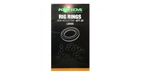 KORDA - Oceľové krúžky rig ring large 20 ks