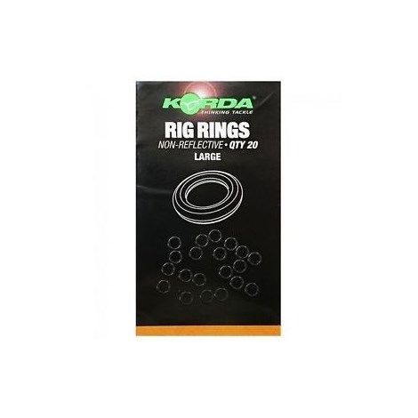KORDA - Oceľové krúžky rig ring large 20 ks