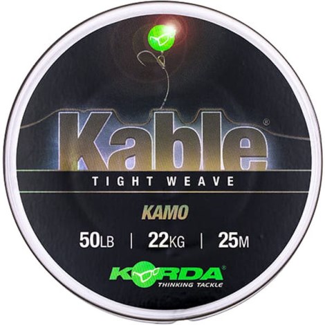 KORDA - Olovenka Kable Tight Weave 25 m 50 lb Kamo