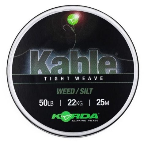 KORDA - Olovenka Kable Tight Weave 25 m 50 lb Weed