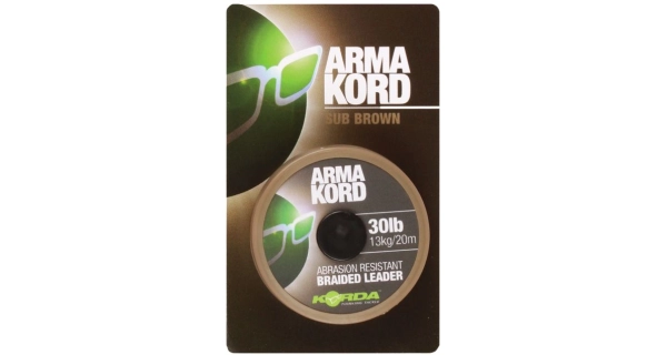 KORDA - Pletená šnúrka Arma Kord 30 lb 20 m Brown