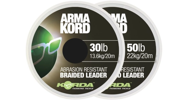 KORDA - Pletená šnúrka Arma Kord 50 lb 20 m Brown