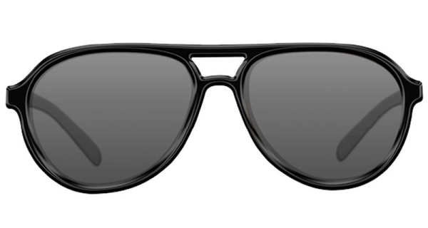 KORDA - Polarizačné okuliare Sunglasses Aviator Matná čierna - šedá