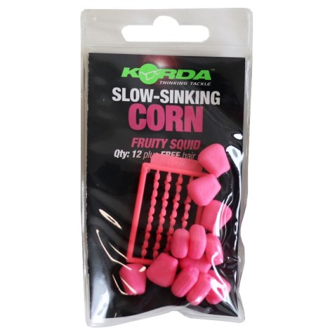 KORDA - Pomaly potápavá umelá kukurica Slow Sinking Corn Fruity Squid Pink 12 ks