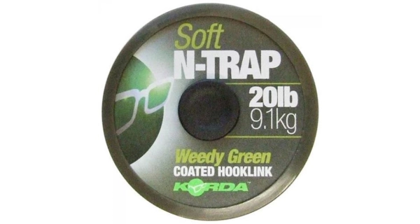 KORDA - Poťahovaná šnúrka N-Trap Soft 15 lb Zelená 20 m