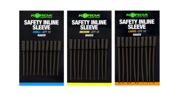 KORDA - Prevleky Safety Inline Sleeve Naked Large 10 ks