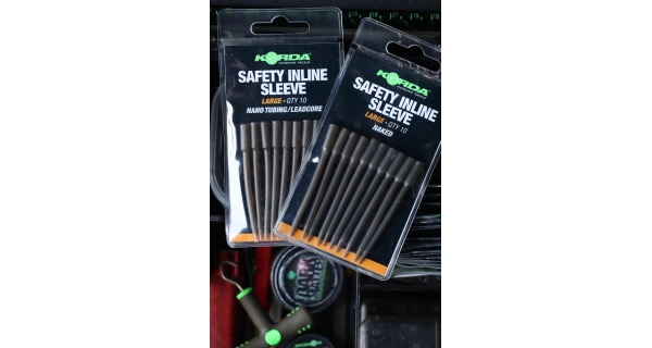 KORDA - Prevleky Safety Inline Sleeve Naked Large 10 ks