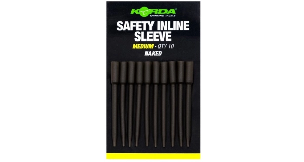 KORDA - Prevleky Safety Inline Sleeve Naked Medium 10 ks