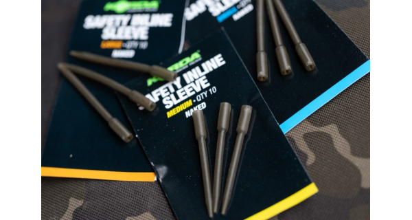 KORDA - Prevleky Safety Inline Sleeve Naked Small 10 ks