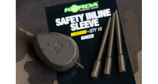 KORDA - Prevleky Safety Inline Sleeve Naked Small 10 ks